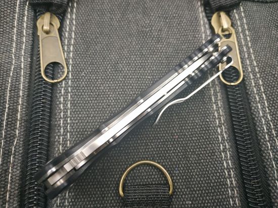 Складной нож Steelclaw Шакс черный c клинком из стали 9Cr18MoV, рукоять G10