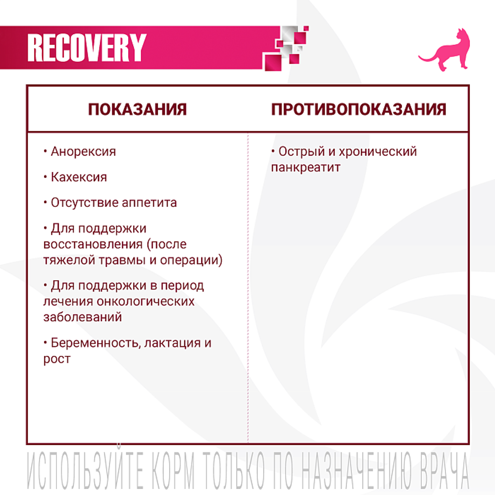 Влажный корм диетический Monge VetSolution Cat Recovery Рекавери для кошек при восстановлении питания в период выздоровления 100 г