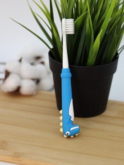 Зубная щётка для взрослых iLikeGift "Tiny Rawr", blue