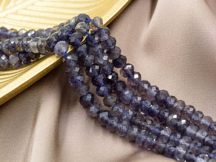 Бусины из иолита 6мм (10шт)