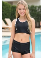 купальник раздельный 3 в 1 спортивный топ шорты накидка