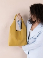 Сумка через плечо шоппер натуральная кожа