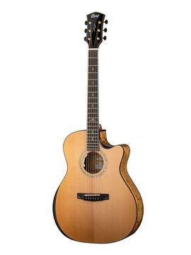Электроакустическая гитара с футляром, Cort Gold-Edge-NAT Gold Series