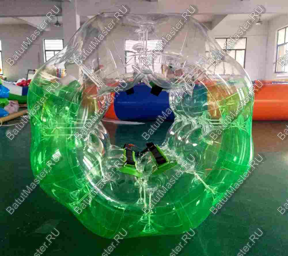 Бампербол «Двухцветный» ПВХ, диаметр 1 м