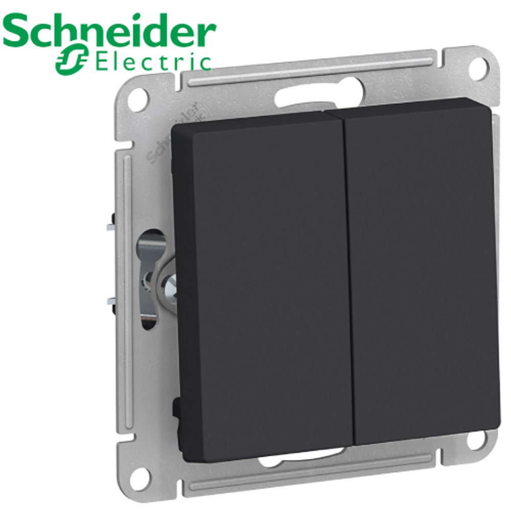 Переключатель перекрестный 2-кл (карбон) AtlasDesign Schneider ATN001073