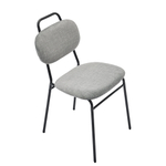 Стул MOLLY разборный черный каркас серое сиденье
