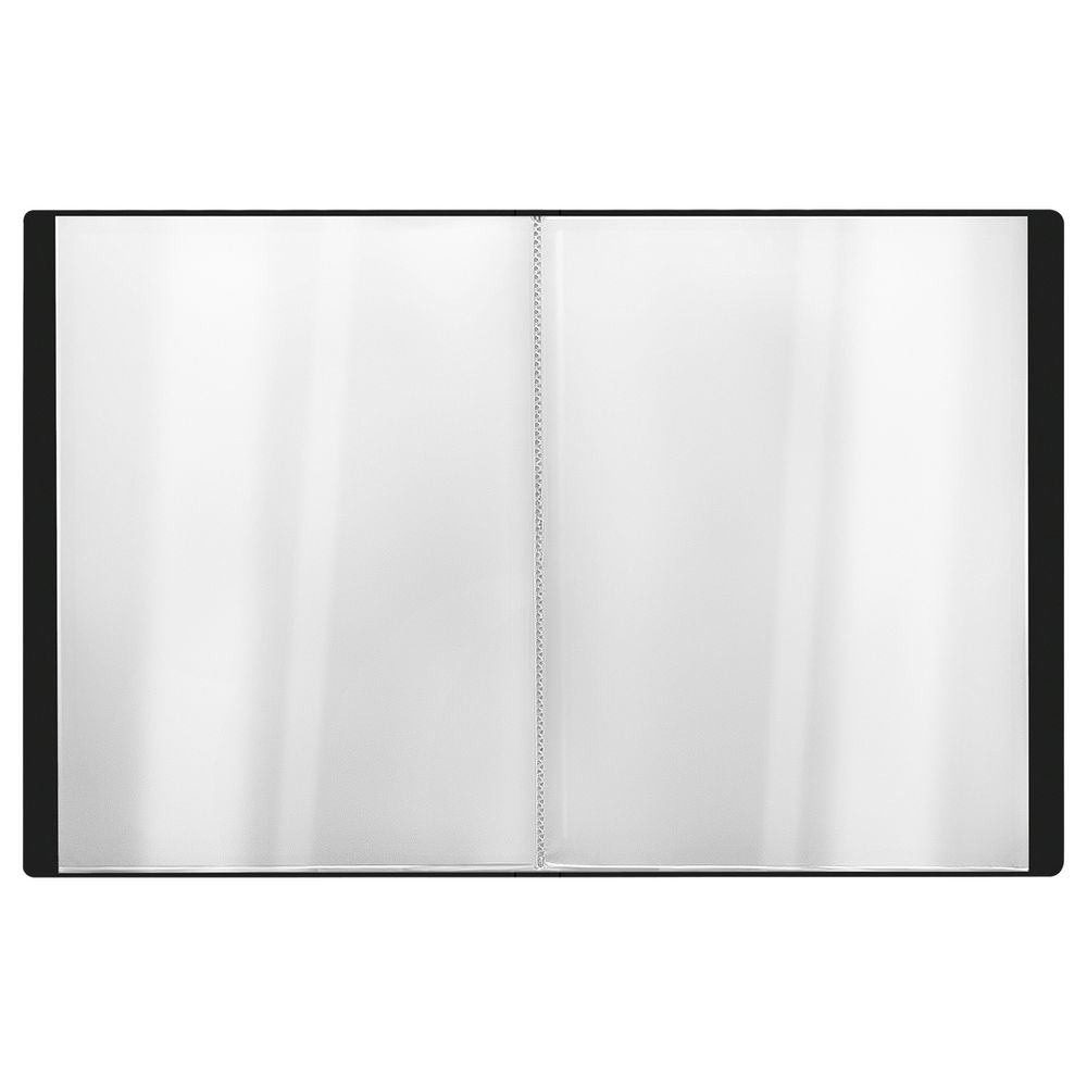 Папка с 80 вкладышами, Стамм стандарт, 800мкм, корешок 30мм, черная