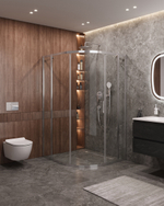 Душевой уголок Cezares MOLVENO-RH-11-130/120-C-Cr-IV, 130х120х195, профиль хром, стекло прозрачное