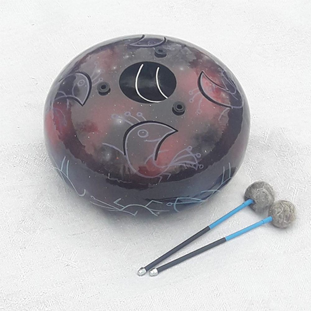 PNG-22PG Глюкофон «Созвездие птиц» 22см, с палочками и чехлом, Pangooda Drums