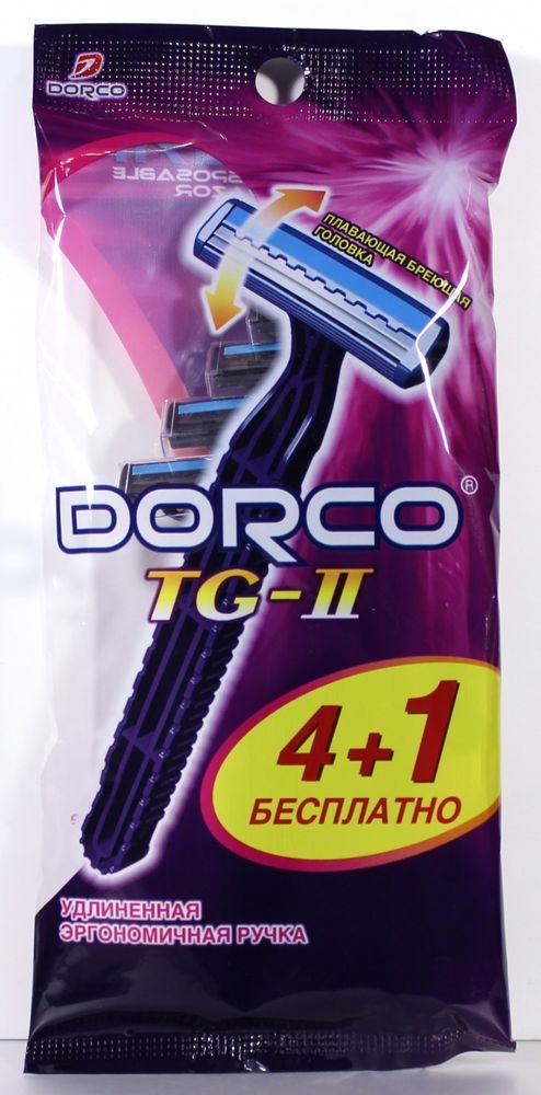 Dorco одноразовые станки мужские TG -711 (4+1шт)