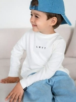 Лонгслив для мальчика белый в школу