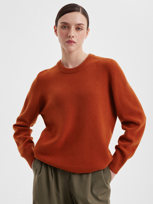 Объемный джемпер из шерсти мериноса