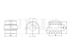 Втулка заднего стабилизатора UNIO RMP-10064