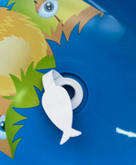 Ванна детская 86 см со сливом "Монстры" голубой