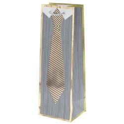 GAEM Пакет подарочный для бутылок (бумага 210г/м2, блок микс 12шт), L12 W10 H35 см, 4в.