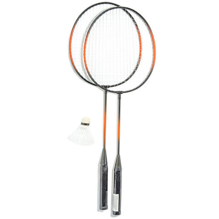 Ракетки для бадминтона 2шт, металл, волан, в чехле