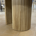 Круглый стол на реечной ноге из дерева - RITMO