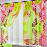 Фотошторы для кухни "В. БАБОЧКИ НА ВОДЕ", Россия.