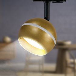 Трековый светильник однофазный ЭРА TR47-GX53 MG под лампу GX53 матовое золото