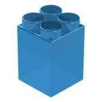 Элемент прозрачный высокий 9x9x15 см для конструктора 7,5"