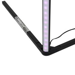 ULM-T630 10W-RGB-DIM-RC BLACK Торшер напольный светодиодный. 10W. RGB свет. Диммер. Пульт ДУ в-к. Черный. ТМ Uniel