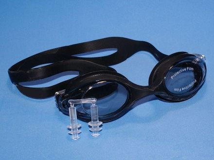 Очки для плавания Langzhisha :AF9700  (чёрный)