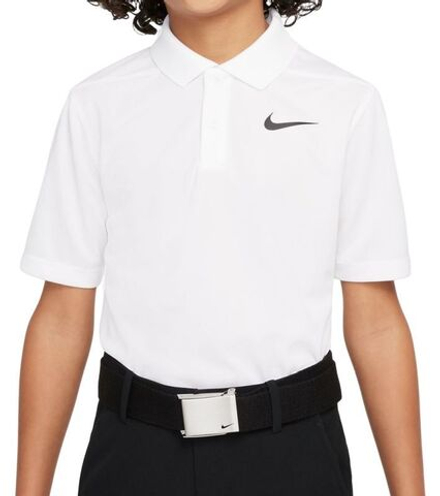 Детская теннисная футболка Nike Boys Dri-Fit Victory Golf Polo - white/black - White