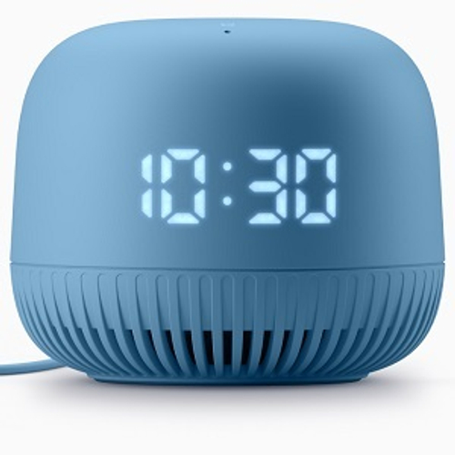 Умная колонка VK Капсула Нео, с часами,, голосовой помощник Маруся, синий (VKSP11BL)