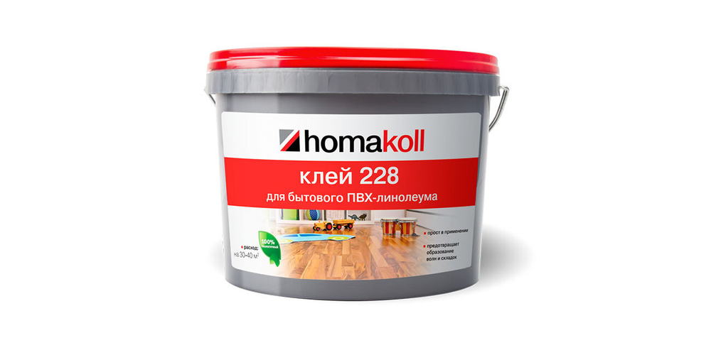 Клей для бытового линолеума Homakoll 228 1.3 кг