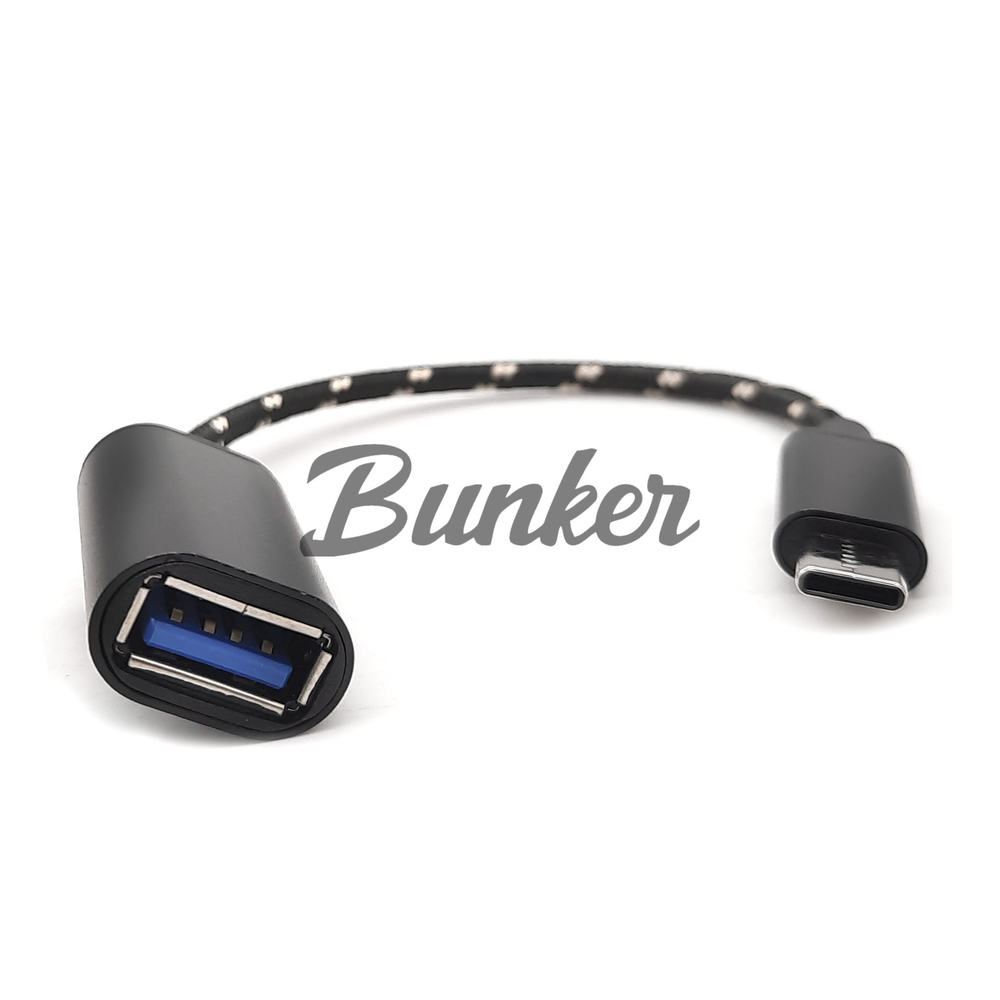 OTG адаптер USB - Type C (0.18 м) черн