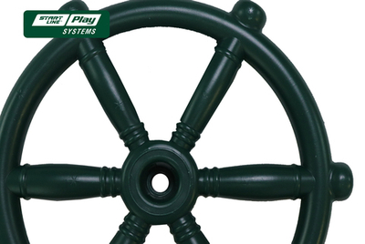 Пластиковый штурвал зеленый