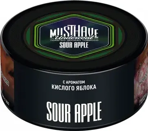 М. Табак для кальяна Must Have  Sour Apple (Кислое яблоко) 25гр