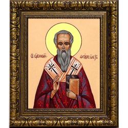 Феодор Александрийский, архиепископ, священномученик. Икона на холсте.