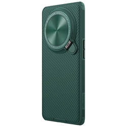 Чехол зеленого цвета от Nillkin с металлической откидной крышкой для камеры на OPPO Find X6 Pro, серия CamShield Prop Case