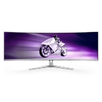 Изогнутый Игровой Монитор 49" PHILIPS 49M2C8900/00/01, QD OLED, 5120x1440, 240Hz, R1800, 350кд/м, 0,03мс, 1 500 000:1, 32:9, 178º/ 178º, 2xHDMI, 1xDP, 1xUSB-C, 1xAudio out, Колонки 4x7,5W DTS Sound, sRGB, VESA 100x100, Регулировка по высоте 120mm, Поворот 20° градусов, Наклон -5°/15° градусов