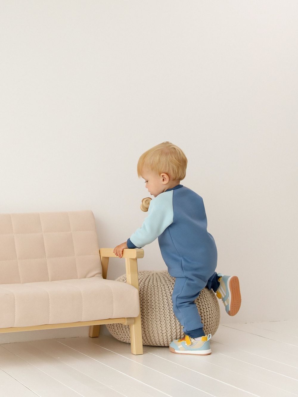 Комбинезон-косуха Колор блок "Деним" утепленный 0+