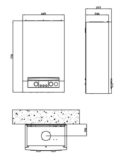 Котёл газовый Navien Heatluxe NGB210 10K (двухконтурный - турбированный - настенный)