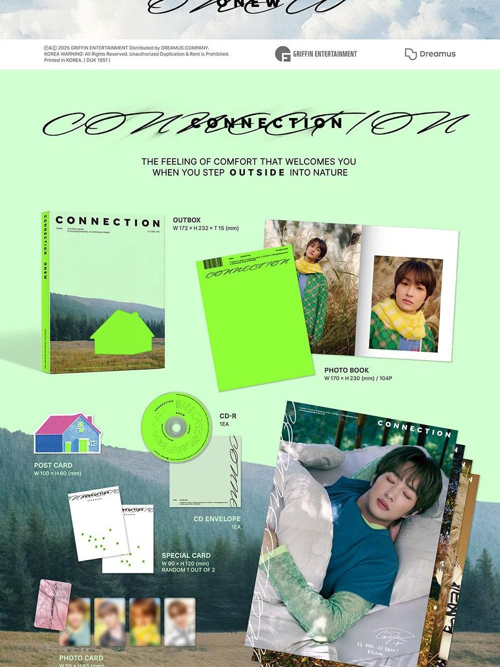 Альбом ONEW - CONNECTION 4th Mini Album PHOTOBOOK 2 Version SET