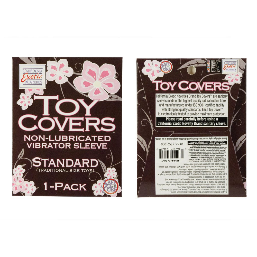 Насадка для вибратора стандартного размера TOY COVER STANDART (Цвет: прозрачный)