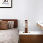 Table design lamp Bonbori by Brokis (Clear/Brown)