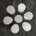 Перламутровый набор подставок и кондитерских гвоздиков "Ромашка на подставке от Киры"