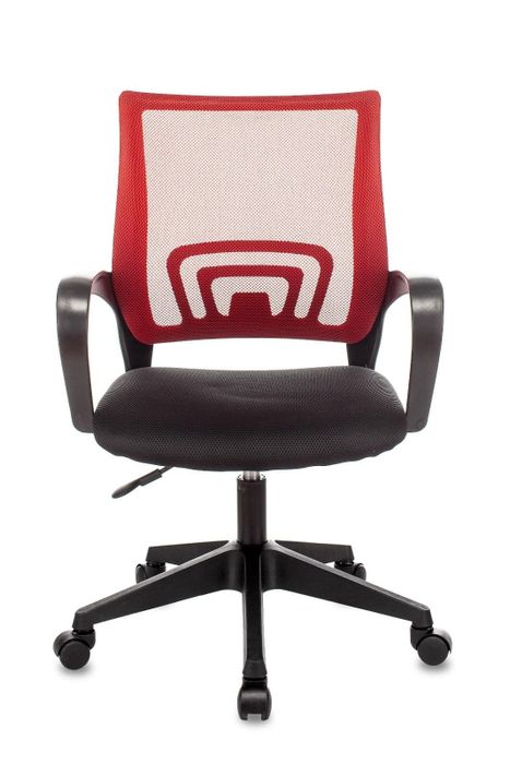Кресло офисноеs ST-Basic сетка/ткань красный TopChairs