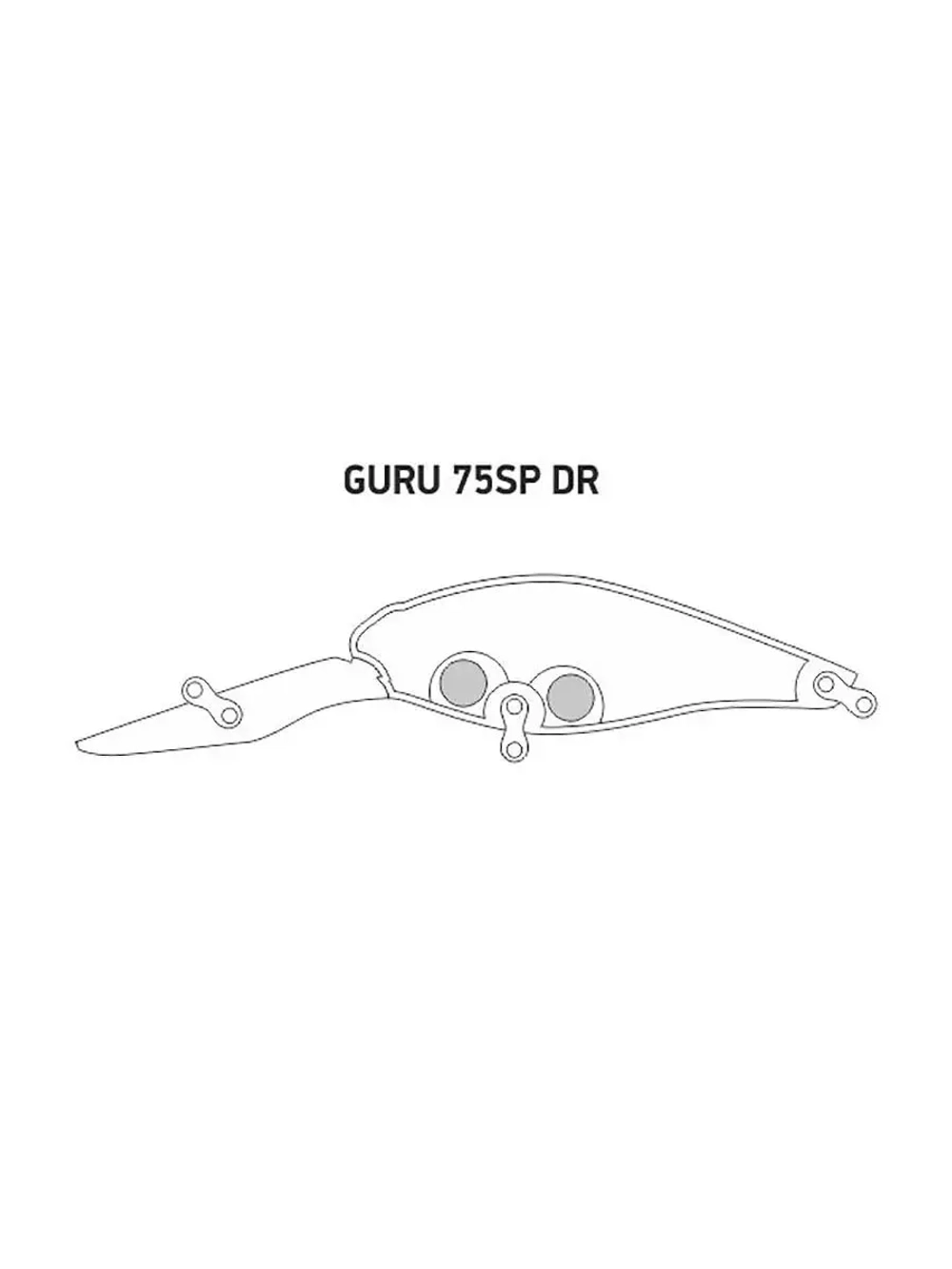 Воблер для рыбалки GURU 62SP DR-019 9 г., нейтральный