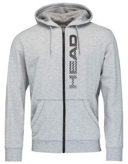 Мужская теннисная кофта Head Club Fynn Hoodie FZ M - серый