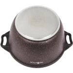 Кастрюля 4л со стекл. крышкой, АП линия «Granit Ultra Induction» (red)