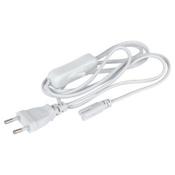 Кабель питания для линейного светильника ЭРА FTS-C5-plug-1,5 1,5 м с выключателем коннектор IEC C5