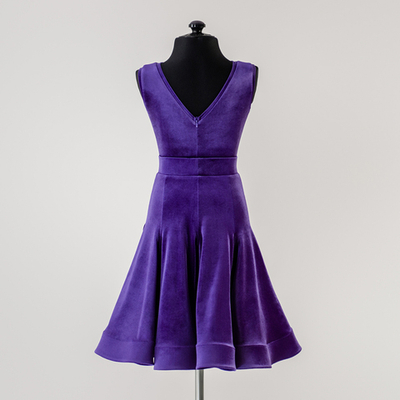 Standart 4-02-07-C | Рейтинговое платье годе для спортивных бальных танцев | Vasileva Dance