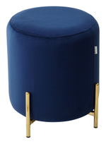 Пуф для гостиной М-City DISAUR Райс (Rice) Bluvel-86 Синий, Золотой