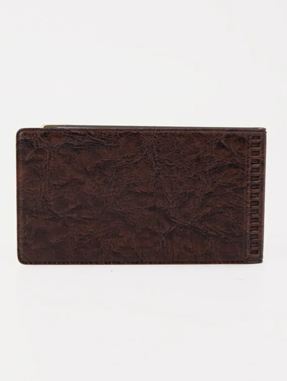 Визитница, 18 листов, цвет коричневый