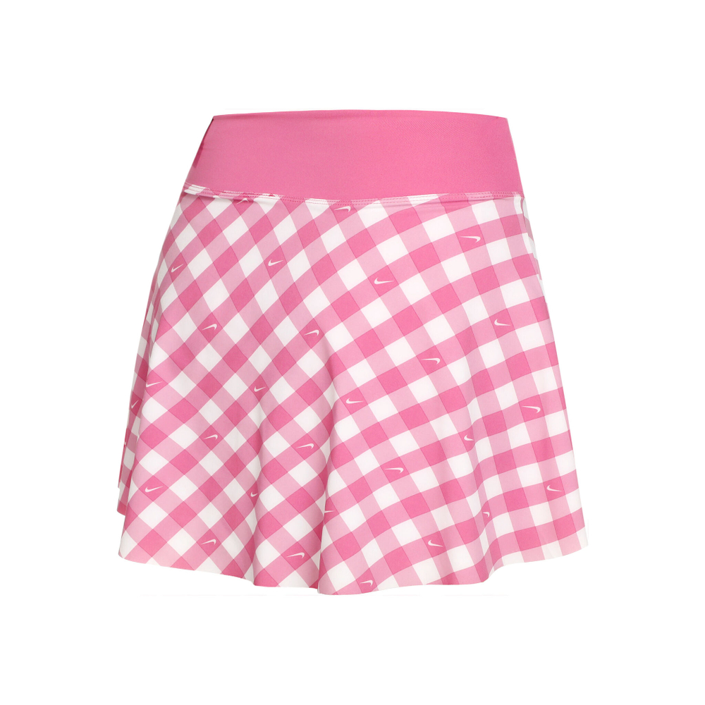 Женская теннисная юбка Nike Dri-Fit Club Regular Printed Skirt Women - Pink, White